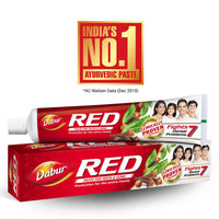 Dabur Red Paste - India's  No.1 Ayurvedic Paste, Provides Protection Plaque Removal, Toothache, Yellow Teeth, Bad Breath- 600g (150gm*4) & Dabur Gulabari Premium Rose Water – Natural, 400 ml