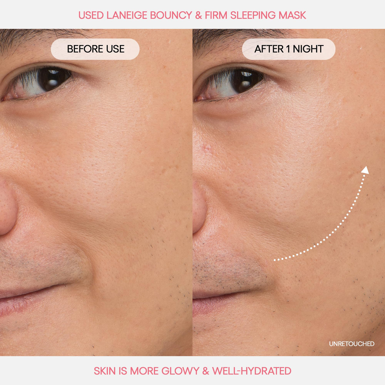 LANEIGE Bouncy&Firm Face Sleeping Mask with Collagen | Barrier Boosting Hydration with Peony & Collagen Complex | Gel Texture Collagen Cream | Night Cream for Glowing Skin| Korean Skincare |60ml