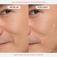 LANEIGE Bouncy&Firm Face Sleeping Mask with Collagen | Barrier Boosting Hydration with Peony & Collagen Complex | Gel Texture Collagen Cream | Night Cream for Glowing Skin| Korean Skincare |60ml