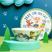 Zak Designs PAW Patrol Kids Dinnerware Set 3 Pieces, Durable and Sustainable Melamine Bamboo Plate, Bowl, and Tumbler are Perfect For Dinner Time With Family (Chase, Marshall, Skye & Friends) 8