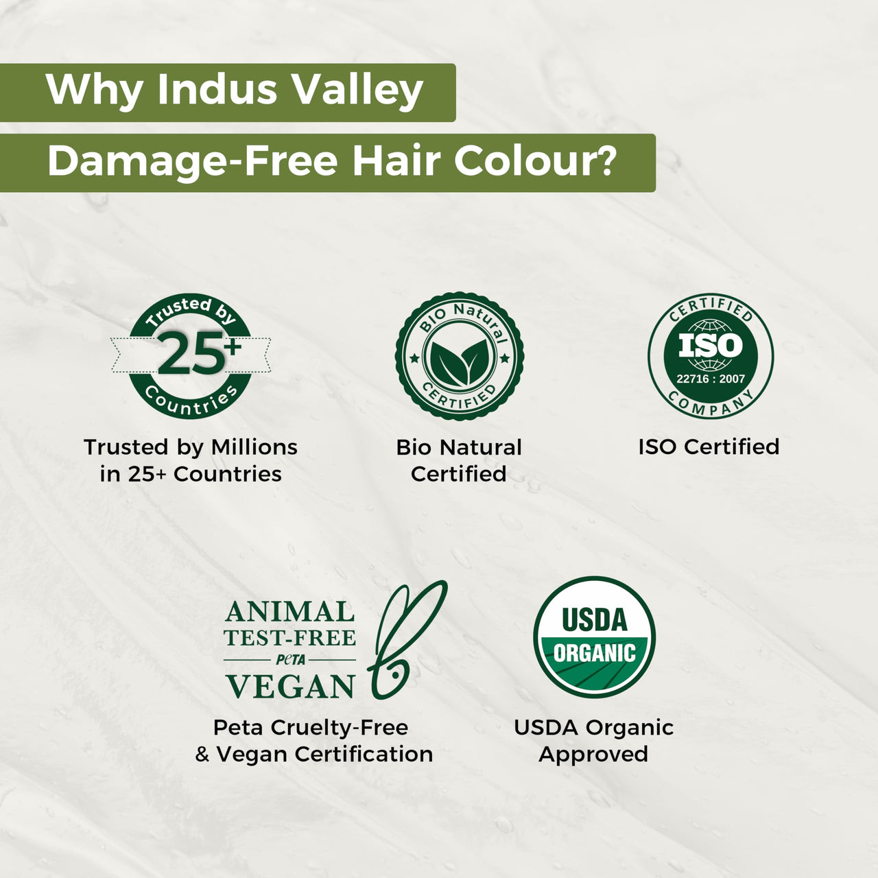 INDUS VALLEY Organically Natural Damage Free Colour Gel Dark Brown Hair Colour 3.0 Ammonia Free with Deep Nourishing Hair Eaze Spa - (20g +200ml + 175ml)