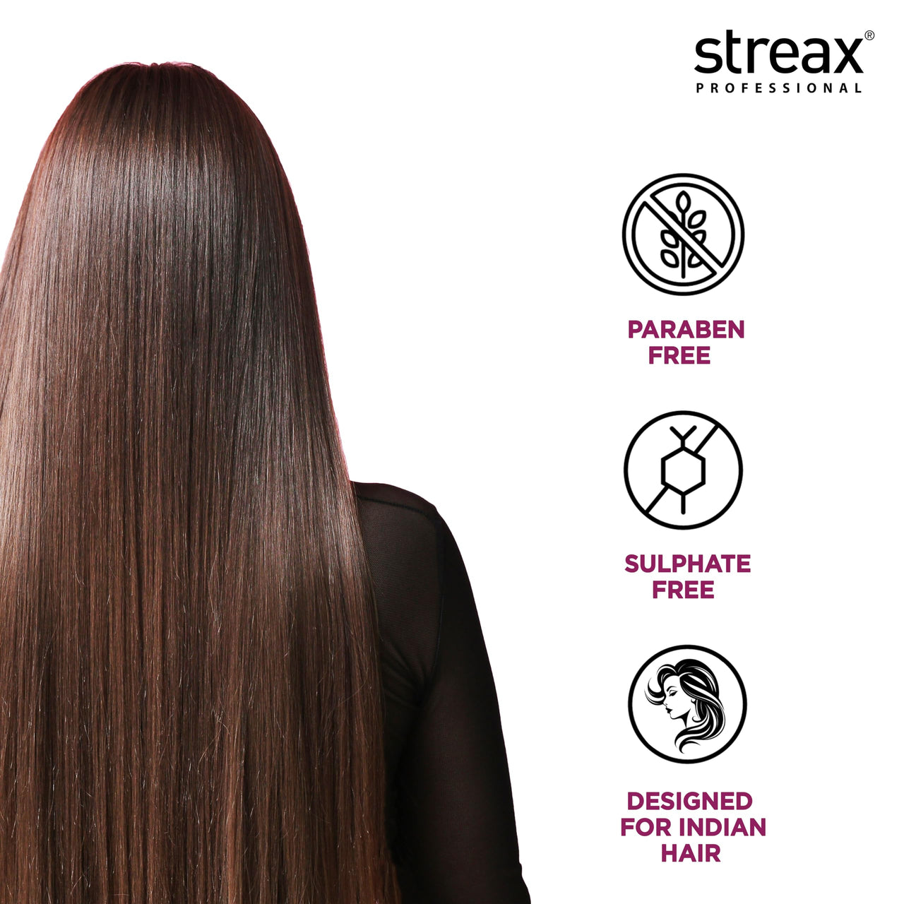 Streax Professional Canvoline Straightening Post Care Conditioner for Women's  | Enriched with KeraCharge Complex | Anti Frizzy & Hair Breakage | Tangle Free Hair | Sulphate & Paraben free | 240 gm