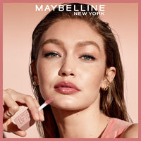 Maybelline New York Smooth And Non-sticky Lifter Gloss - Moon | Tinted Lip Gloss With Hyaluronic Acid for Hydrated & Plump Lips | Non-Sticky application | Long-lasting Fuller & Lifted Look | 5.4ml