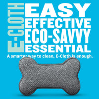 E-Cloth Pet Bowl Scrubber - Bone-Shaped Pet Bowl Cleaning Scrubber, Reusable, 100 Wash Guarantee - 2 Pack