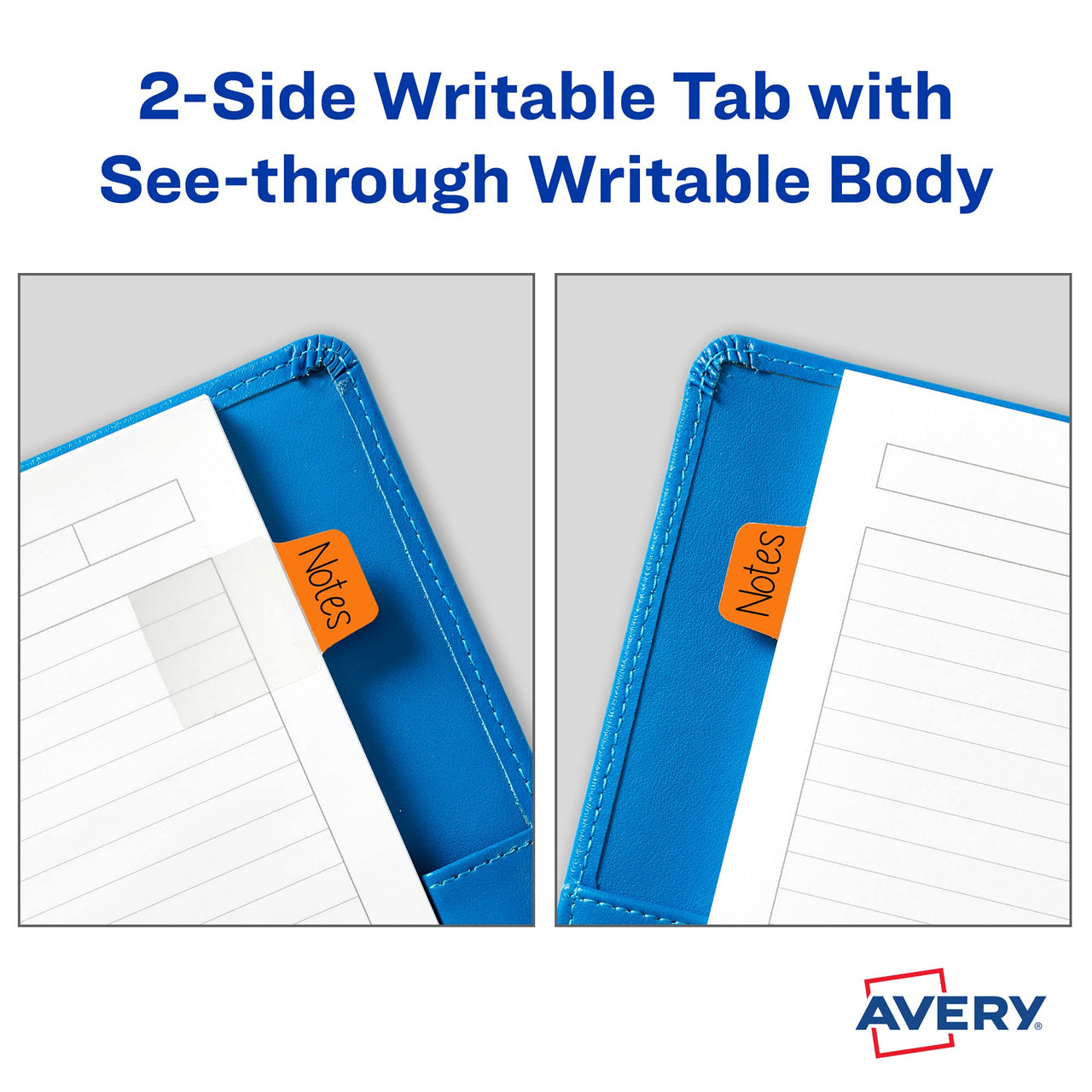 Avery Mini Ultra Tabs, 1" x 1.5", 2-Side Writable, Assorted Primary Colors, 80 Repositionable Tabs (74763)