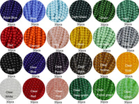 Pamir Tong 720PCS 8mm Glass Round Beads Bulk Crystal Beads Bracelet Beads Making Kit Healing Chakra Beads with 500pcs Space Loose Beads for Jewelry Making and DIY Crafts (8mm Solid&Clear) 8mm solid glass set