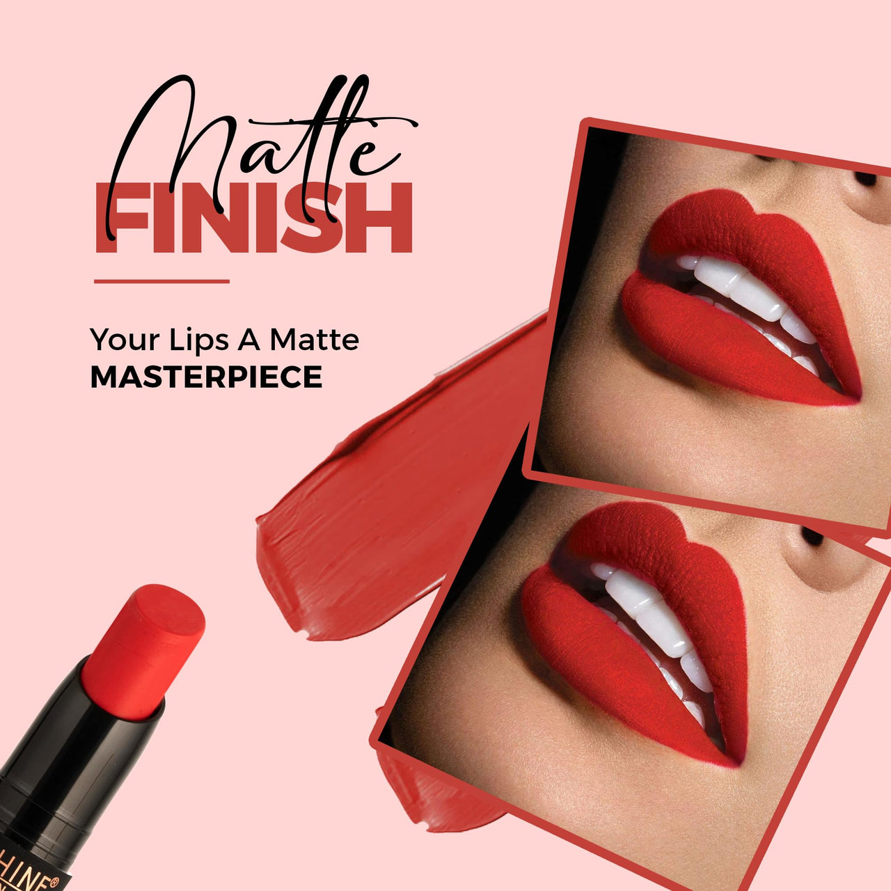 INSHINE Absolute Matte Lipstick - Long-lasting, Transfer-resistant, Velvety Matte Finish with Intense Color, Up to 12 Hours Wear | Perfect for Sophisticated Lips - MAUVE KISS