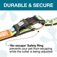 Max & Molly Soft Padded Neoprene Dog Collar w/Smart ID Gotcha! QR Pet Safety Tag, Durable, Waterproof, Anti-Stink, Machine Washable Collar for Dogs, Sheep Pattern, M
