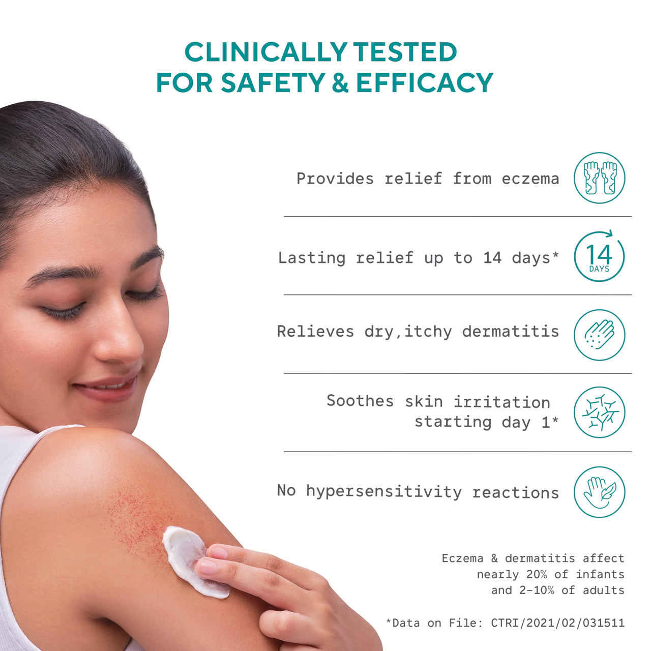 EQUALSTWO Baby Skin Healing Cream 150gm, Eczema For New Born Babies, Baby Rash Cream to Relieves Dry, Itchy, Red, Eczema Prone Skin, Skin Calming Cream, PH 5.5, Dermatologically Tested, Pack 1