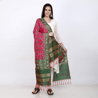 KAPAAHA Women's  Woven Design Silk Blend Dupatta Free Size