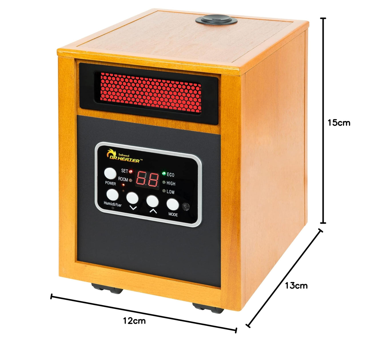 Portable Space Heater with Humidifier, 1500-Watt DR-968H w/ Humidifer