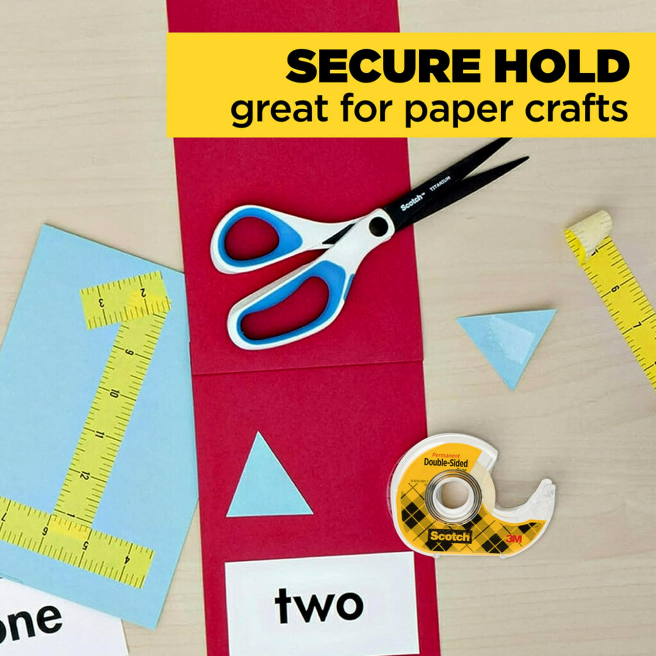 Scotch Double Sided Tape with Tape Dispenser, Office and School Supplies for Arts and Crafts, Alternative to Scrapbooking Tape, 0.75 in. x 500 in., 6 Tape Rolls with 6 Tape Dispensers