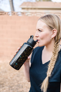 Simple Modern Disney Minnie Mouse Water Bottle with Straw Lid Insulated Stainless Steel Metal Thermos | Gifts for Women Men Reusable Leak Proof Flask | Summit Collection | 32oz Minnie Mouse Love