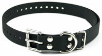 Educator Biothane Dog Collar, Waterproof, Odorproof, Metal Buckle and D Ring, Adjustable for Custom Fit, Cool and Comfortable, for Small, Medium, or Large Dogs, 1-Inch, Black 1