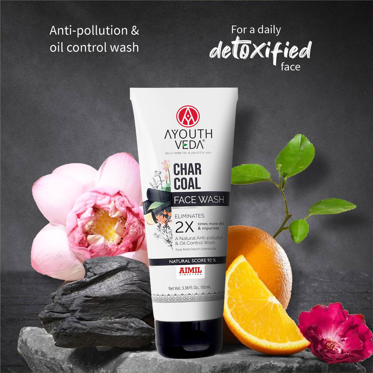 Ayouthveda charcoal face wash