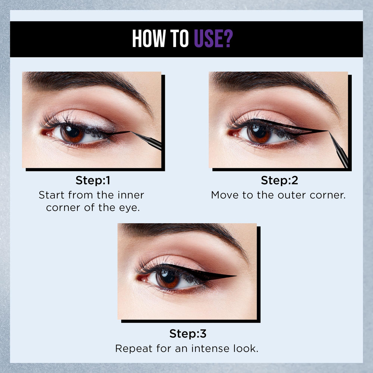 Hilary Rhoda Eye Callin' Liquid Eyeliner | Long Lasting Liquid Eyeliner | Matte & Glossy Finish | Waterproof Formula | 12-Hour Stay | Glides on Flawlessly | 3ml (Shiny | Shade 02)
