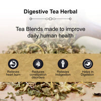 The Tea Heaven | Tea Gift - Digestive Herbal Tea(Wellness Tea) -Relieves Gas and Stomach Discomfort- 100% Organic Ingredients- 17 Tea Bags(16+1 Free Sample)- No Caffeine