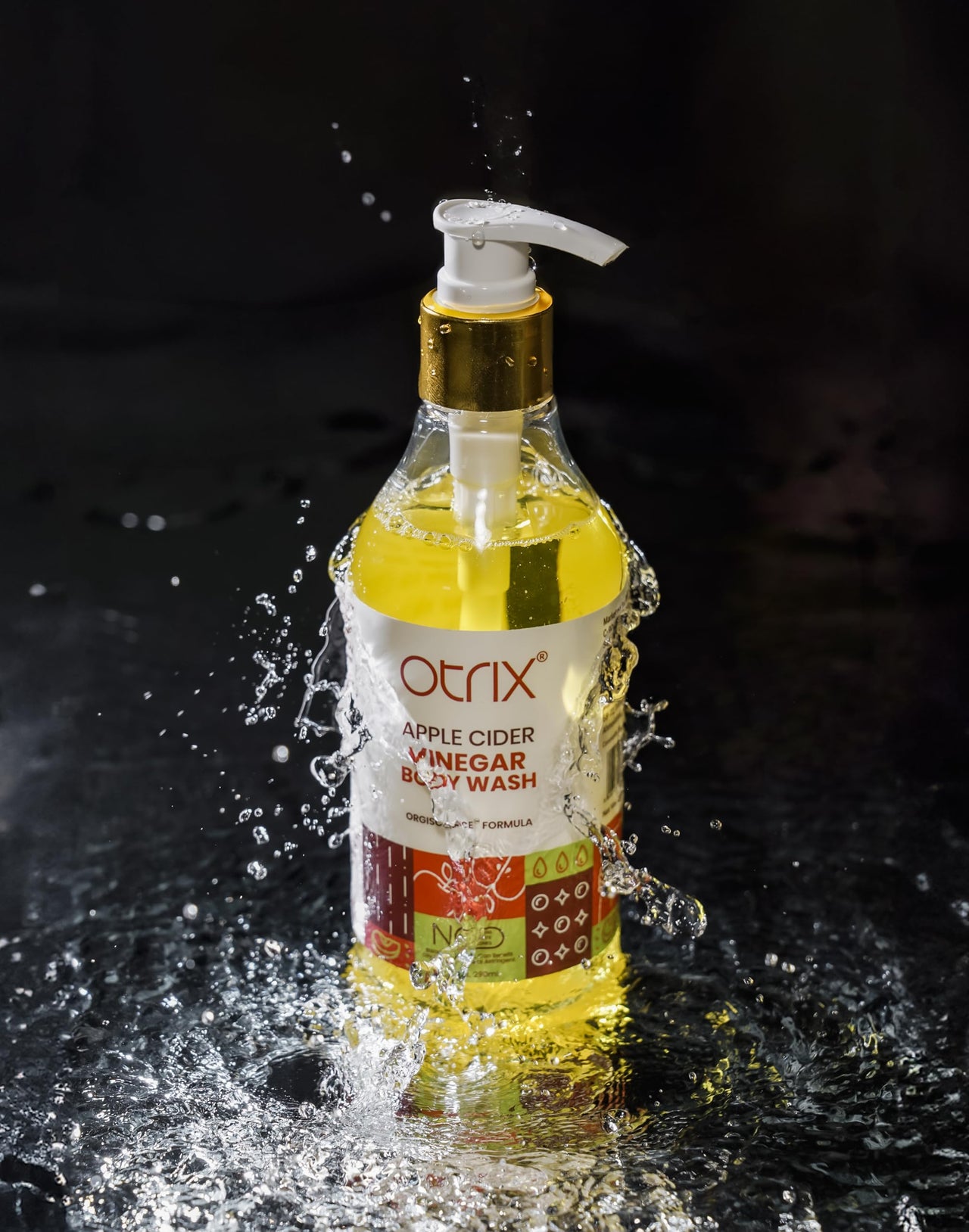 Otrix Apple Cider Vinegar Body Wash with Linoleic Acid, Purifying and Hydrating Cleanser, pH Balancing, For Men and Women, 290ml