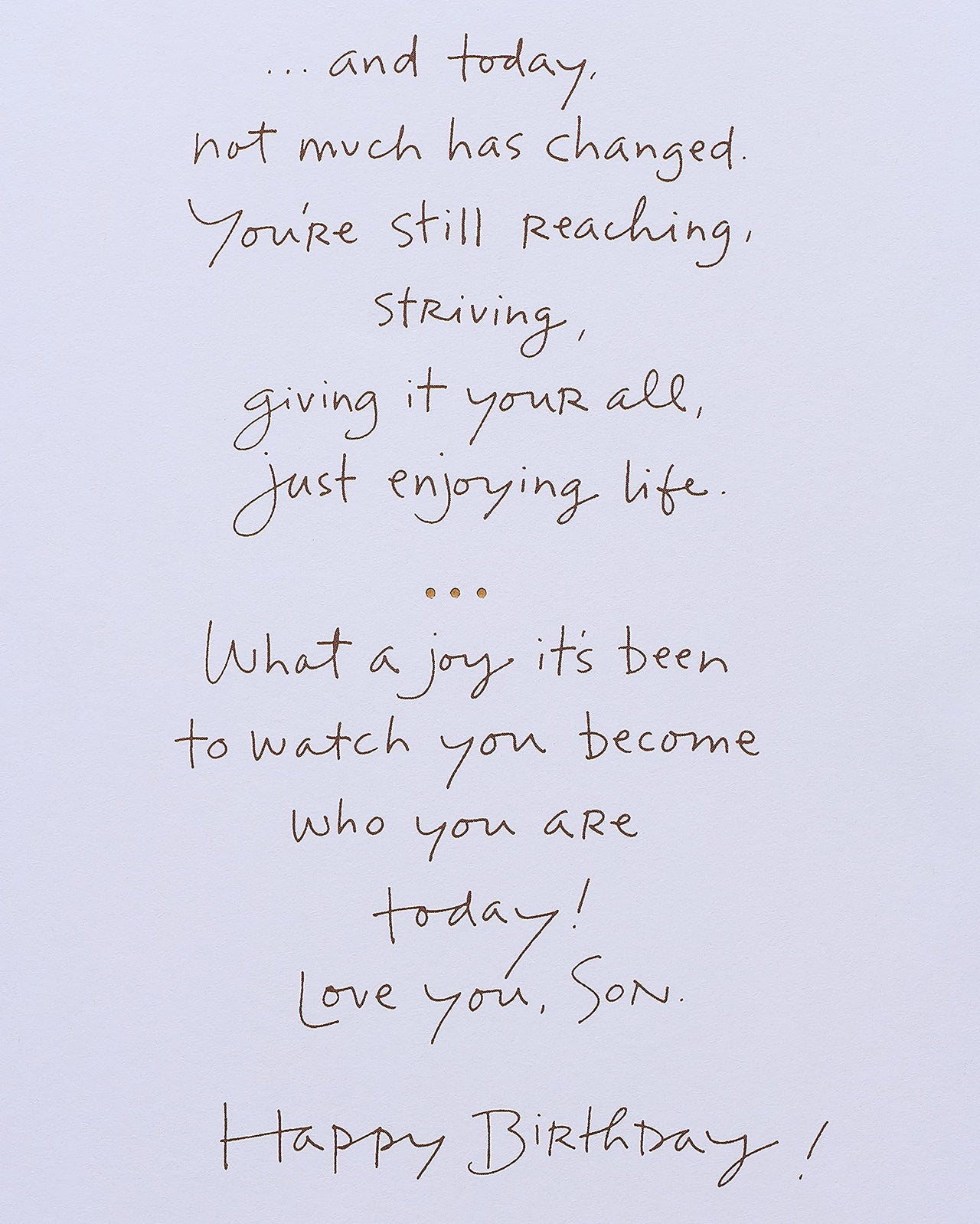 American Greetings Birthday Card for Son (Not Much Has Changed)
