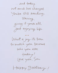 American Greetings Birthday Card for Son (Not Much Has Changed)