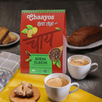 Chaayos Adrak Elaichi Tea (Ginger and Cardamom) - Premium Desi Chai Patti for Authentic Masala Flavour | Immunity Booster- 200g [100 Cups]