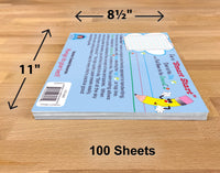 Teacher Created Resources Smart Start 1-2 Writing Paper: 100 Sheets, TCR76531, White Grades 1-2 Writing Paper