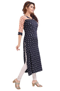 Priscilla RAYON COTTON FEEDING KURTIS FOR WOMEN WITH ZIPPERS
