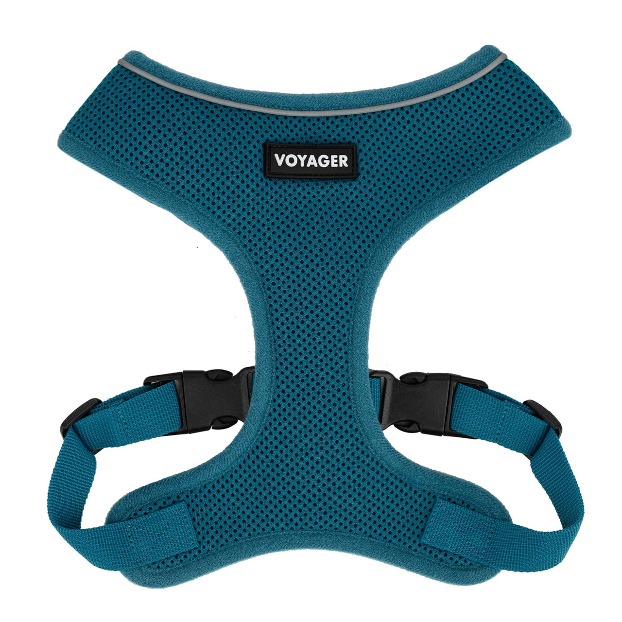Aerolite No Pull Mesh Dog Harness with Lightweight, Soft, Breathable Chest Coverage, Reflective Stitching, and Adjustable Straps for Walking, Running, Training, Heavy Duty and Durable - Turquoise, XS