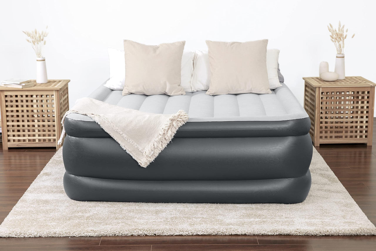 SleepLux Durable Inflatable Air Mattress with Built-in Pump, Pillow and USB Charger King 22"