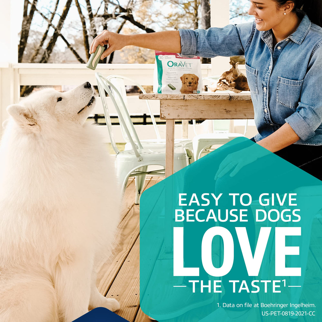 OraVet Dental Chews for Dogs, Oral Care and Hygiene Chews (Extra Small Dogs, 3.5-9 lbs.) Yellow Pouch, 30 Count