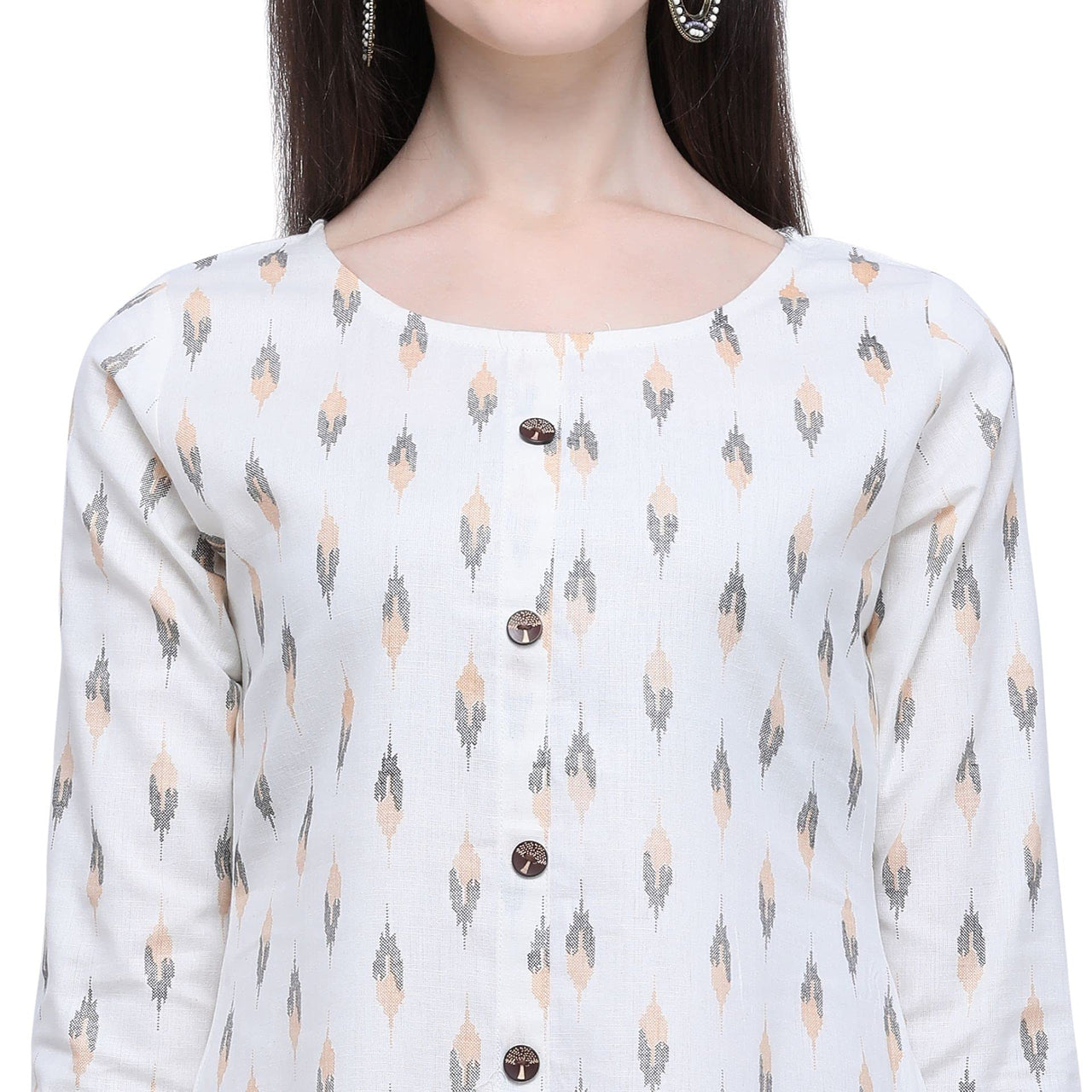 Pinkriti Women's  Cotton A-Line Kurta