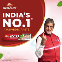 Dabur Red Toothpaste - 800g (200g x 4) | World's No.1 Ayurvedic Paste | Provides Germ Protection, Cavity Protection, Plaque Removal | Prevents Gum Bleeding, Yellow Teeth, Toothache, Bad Breath