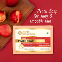 Khadi Organique Natural Herbal Peach Soap Pack of 4