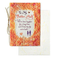 Blue Mountain Arts Love Card—Anniversary Card, Romantic Card, Thinking of You Card, Just Because Card (To My Better Half) oranges