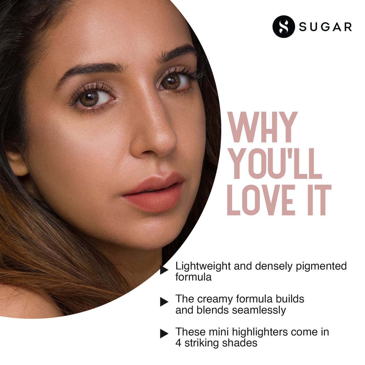 SUGAR Cosmetics Contour De Force Mini Highlighter - 04 Royal Rose (Rosey Taupe) Lightweight, Easily Blendable, Illuminating Bronzer, Matte Finish