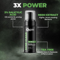 BEARDO Bd Ecb Bd B-Acne Clear Body Wash 200Ml, Bd Acne Clear Foam Face Wash 100Ml, Bd Acne Clear 2In1 Toning Serum 30Ml (Set Of 3)