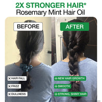 Soulflower Rosemary Mint Light Hair Oil | Hair Growth, Hair Fall Control, Dandruff & Split Ends | With Amla, Argan, Castor | Cooling Scalp Oil for Men & Women | 100% Natural & Organic | 225ml