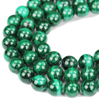 Stone Beads for Jewelry Making Natural Energy Healing Crystals Jewelry Chakra Crystal Jewerly Beading Supplies Malachite 6mm 15.5inch About 58-60 Beads