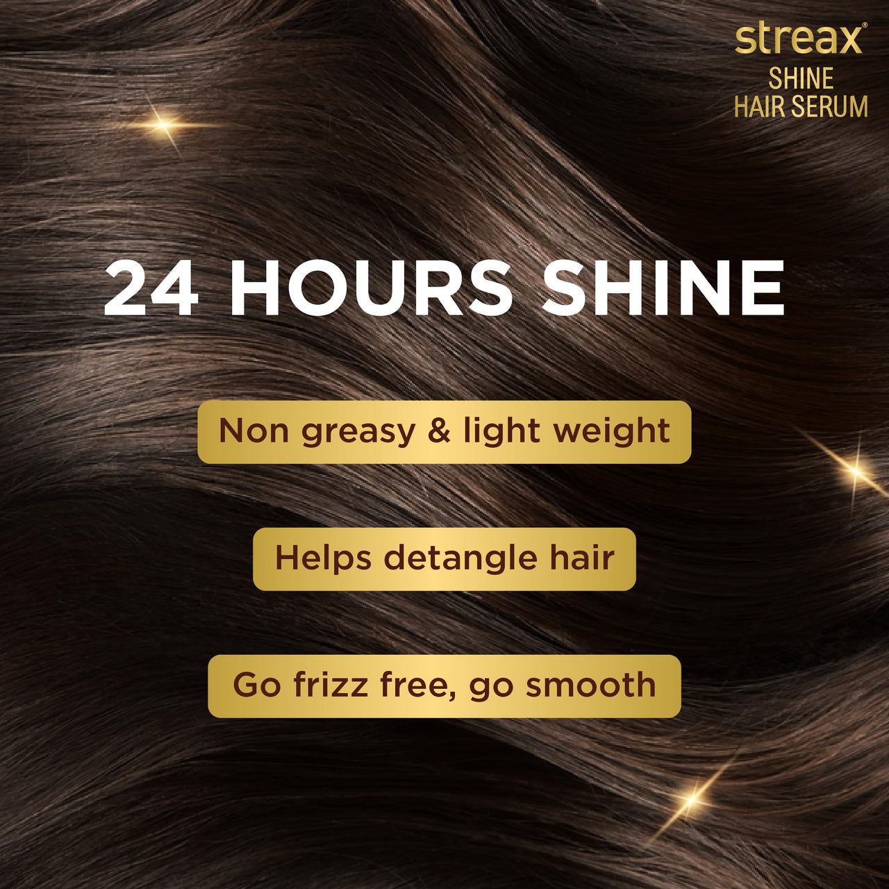 Streax Hair Serum 125ml, Vitalized with Walnut Oil, For Hair Smoothening & Shine, For Dry & Frizzy Hair