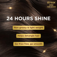 Streax Hair Serum 125ml, Vitalized with Walnut Oil, For Hair Smoothening & Shine, For Dry & Frizzy Hair