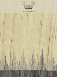 RANI SAAHIBA Women's  Printed Art Tussar Silk Bhagalpuri Saree With Blouse Piece