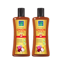 ASTABERRY Onion Hair Oil For Hair Growth 200ml- Anti-Hair Fall Oil | Anti Dandruff & Anti Revitalizer | Goodness of 21 Herbal Extract & Essentials Oils Pack of 2,(2 x 200ml)