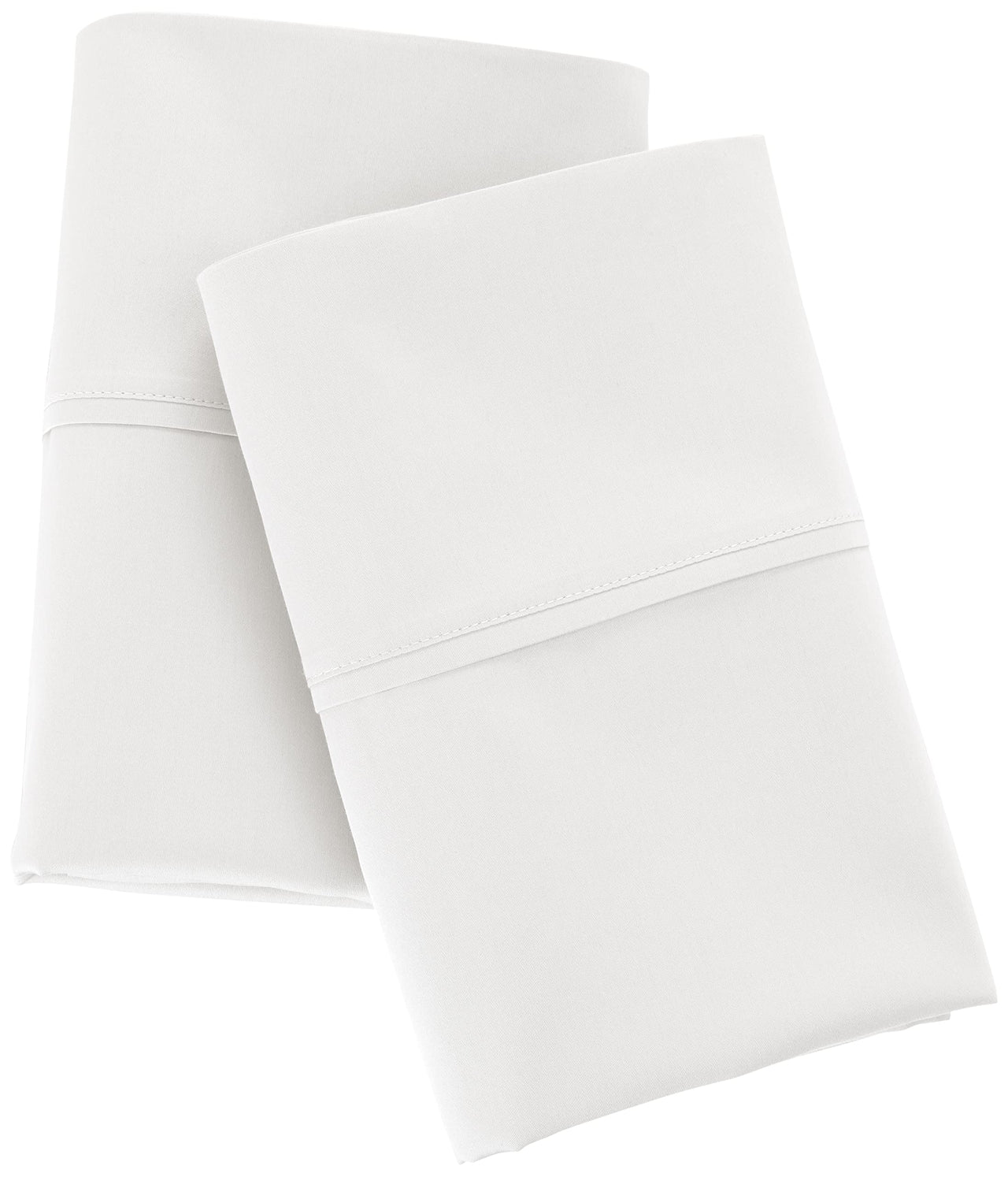 Aware 100% Organic Cotton 300 Thread Count Pillowcase, Standard Set, King, White, 2 Pack, 40" x 20" Pillowcase Set