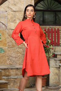 DHRUVI TRENDZ Kurti for Women || Soft Cotton Plain Long Straight Kurtis for Girls || Stitched Collar Kurta || Ideal for Office || Casual || Collage || Festival Wear Kurtis for Ladies