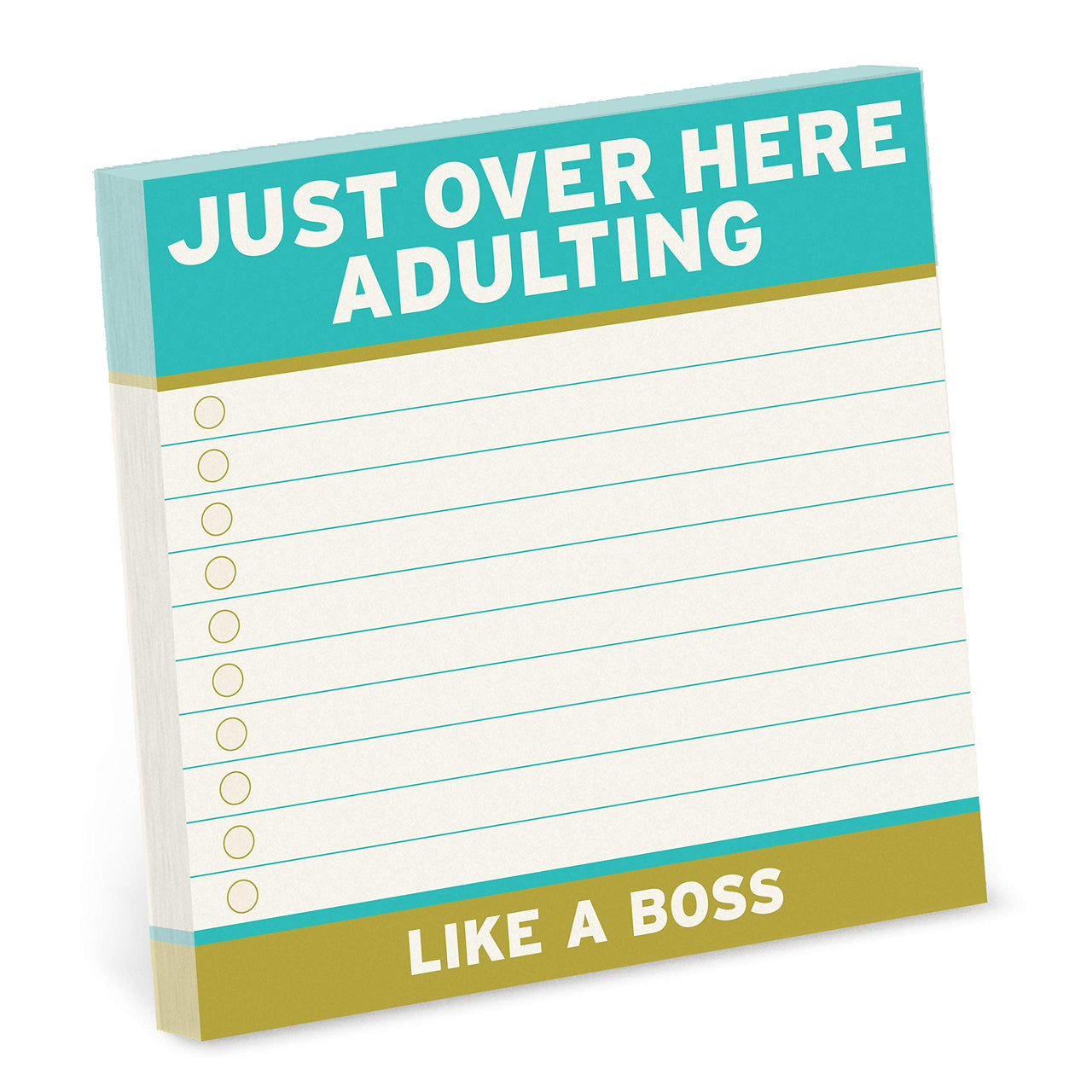 1-Count Knock Knock Adulting Large Sticky Notes (4 x 4-inches) 1-Count