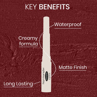 Beauty Berry Absolute Lips Matte Lipstick - 2.4g | Single Swipe Application, Smooth & Lightweight | Long Lasting, Transfer Proof & Waterproof for Women (Magenta)