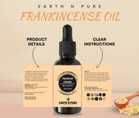 Earth N Pure Frankincense Essential Oil (Loban Oil) Undiluted, Natural and Therapeutic Grade with Glass Dropper -15 ml
