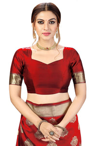 PANASH TRENDS Women's  Kanchipuram Banarasi Art Silk Saree with Blouse Piece