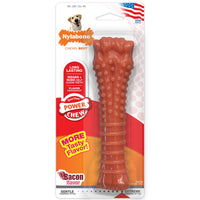 Nylabone Power Chew Dog Toy - Dog Toys for Aggressive Chewers - Indestructible Dog Toys for Aggressive Chewers Large Breed - For Extra Large Dogs - Bacon Flavor X-Large/Souper (1 Count) X-Large/Souper - 50+ lbs.