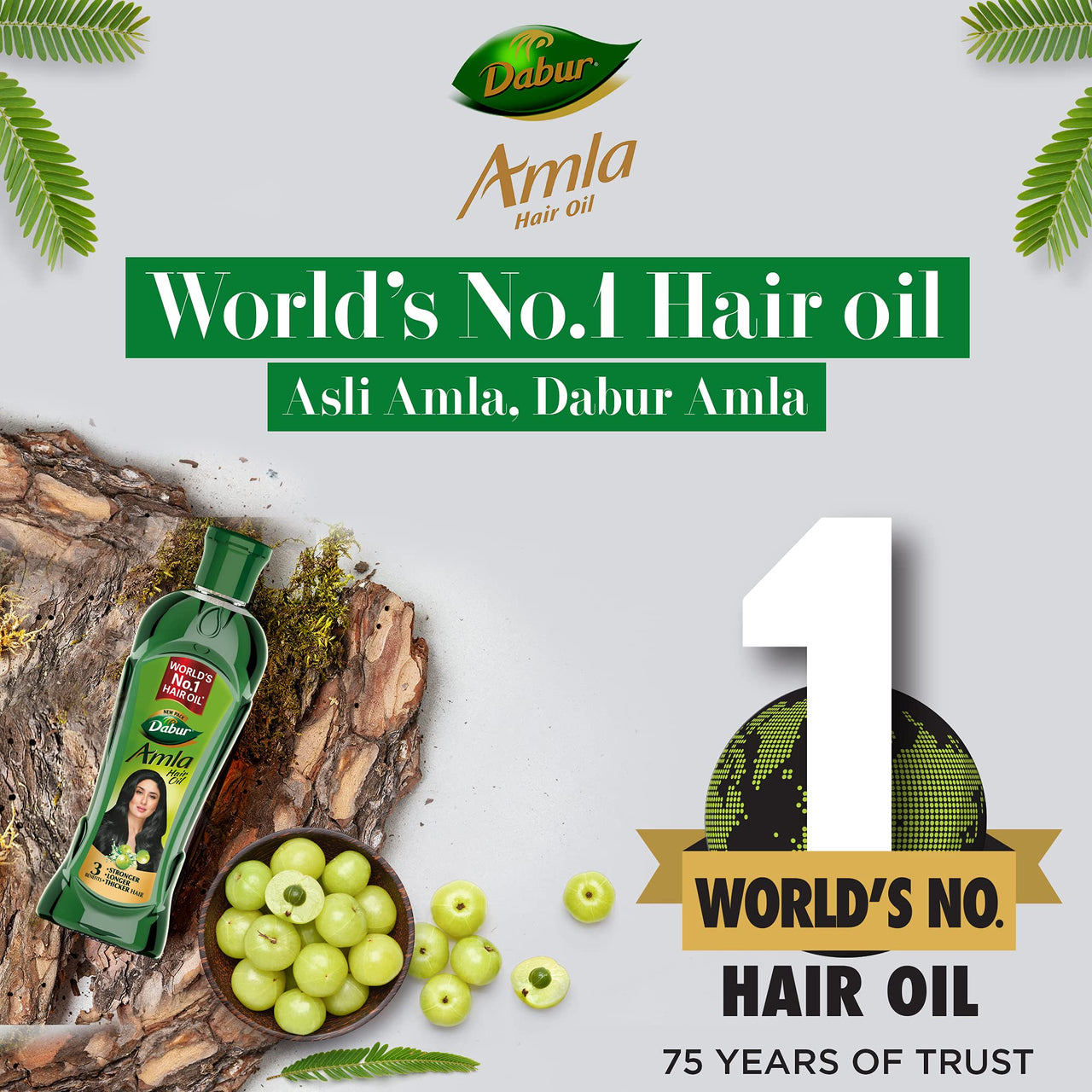 DABUR Red Paste, 600G (Buy 3 Get 1 Free) Amla Hair Oil For Strong, Long And Thick Hair 450Ml, Relief From Bad Breath